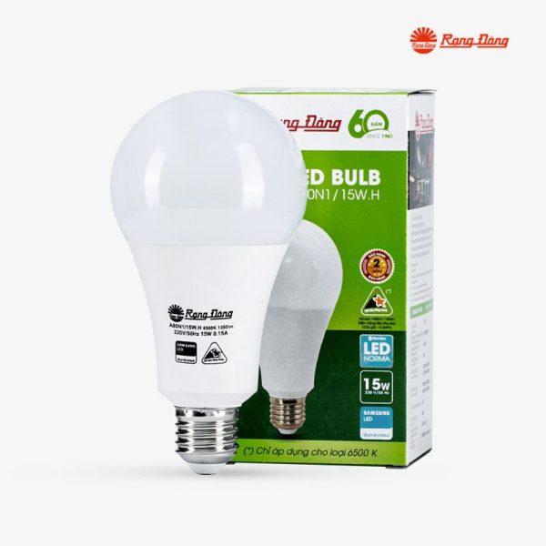 Bóng đèn LED tròn 15W nhôm nhựa Rạng Đông A80N1