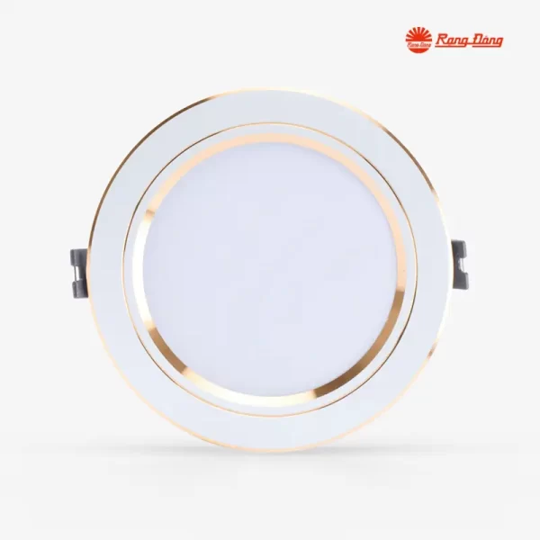 Đèn LED Downlight âm trần AT10 9W viền vàng phi 110 Rạng Đông